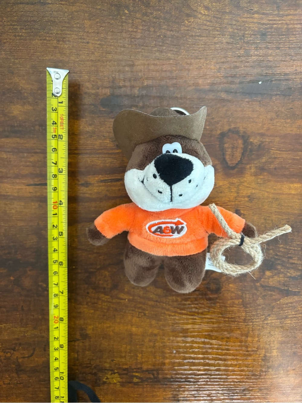 A&W Canada Rootie keychain plush